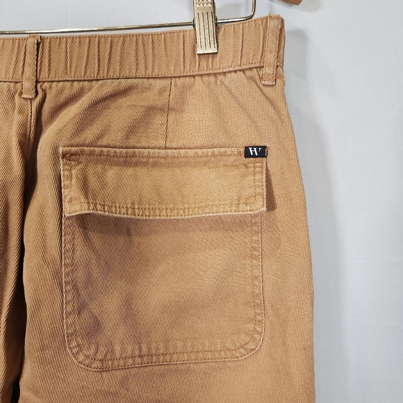 2 Fo 20 Tan Cargo Joggers with Drawstring Waist and Elastic Cuffs - Picture 4 of 9